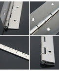 Durable 6 Inch Stainless Steel Piano Hinge Set For Cabinets And Doors Heavy Duty Continuous Hinge Pack Of 6 With 36 Screws