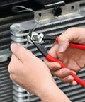 Heavy Duty Wire Rope Cutters 6 Millimeter Capacity with Opening Spring in use to cut cable near steel structure