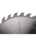 Shop Favorite Killer 10 Inch Glue Line Rip Saw Blade With 5/8 Inch Bore And 30 Triple Chip Grind For Clean Woodworking Cuts close-up of blade teeth.