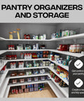 Massive Clear Plastic Storage Bins Pantry Fridge Cube Organizers Keep Your Gear Straight Up Legit Tidy in organized pantry shelving.