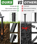 Comparison of Built To Last Heavy Duty Plastic Landscape Edging Anchoring Stakes Set With 9.8 Inch Spikes and competitor