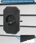 Vinyl Siding Mounting Block With Built In Electrical Box For Outdoor Lighting Black Two Pack UV Rated Plastic Paintable Surface