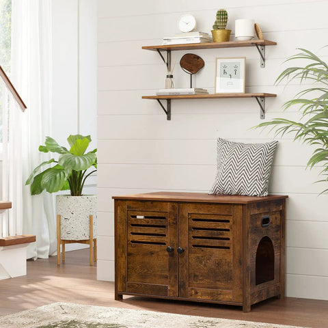 Pro Level Floating Wall Shelves Featuring Ridiculously Strong Metal Brackets And Zero Sag Particleboard Design For Bedroom Storage Or Bathroom Display Plus Straight Up Easy Hanging That Holds Up To 22 Pounds With Ease set above a rustic storage bench.