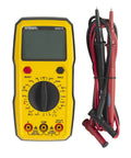 Dm6410 8 Function Digital Multimeter With Large LCD Display And Data Hold For Accurate AC DC Voltage And Current Measurements Yellow