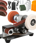 Mini Belt Sander For Knife Making With 15 Degree Angle, Electric Bench Belt Sander, 7 Adjustable Speed Knife Sharpening Kit