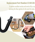 Heavy Duty Vacuum Hose Assembly Compatible With Wet And Dry Shop Vacs Snag Free Flex Core, flexible hose shown linking to vacuum.