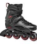 RB 80 Inline Skates Black Red Size 8 For Men And Women, Super Comfortable Fit, Lightweight Frame, Smooth Wheels