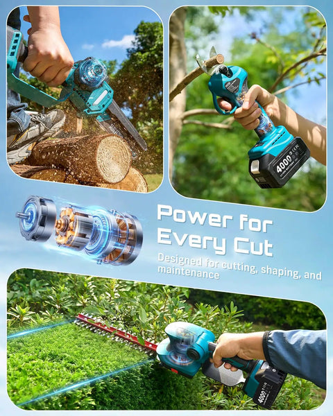3-In-1 Cordless Tool Kit | Maximize Yard Power