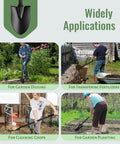 People using Heavy Duty Small Shovel For Digging With Long 43 Inch Handle Workhorse Tool For Gardening Camping Trenching