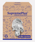 Recycled White Fleece Rags 50 Lb Box For Cleaning And Polishing Auto Home And Workshop Low Lint Mad Absorbent Wipes