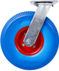 Heavy Duty 10 Inch Flat Free Caster Wheels Swivel And Rigid Casters For Furniture Move Like A Dream With These Tough Blue Cart Casters