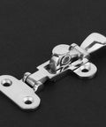 Stainless Steel Toggle Latch Clamp With Anti Rattle Quick Release Marine Grade 316 Fastener on black background