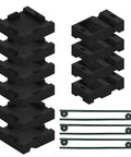 Leveling Kit For Swing Sets With Six Large Molded Rubber Blocks Four Small Rubber Blocks Stakes And Hardware For No Sweat Easy Setup