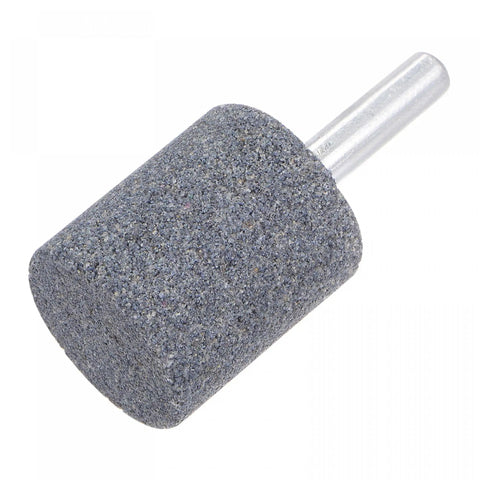 Pro Grade Fifteen Piece Abrasive Mounted Stones Set With One Quarter Inch Shank And One Inch Cylindrical Corundum Grinding Heads