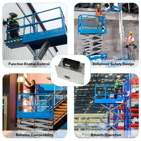 Top Tier Straight Up Ecu Electric Control Unit Module Fits Genie Slab Scissor And Vertical Mast Lifts Replaces 100839 100839Gt Gn100839 in use on scissor lift.