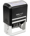 Workhorse Large Self Inking Rubber Date Office Stamp with Stamped Received Legend, featuring smooth rotating dial and blue red ink roller.