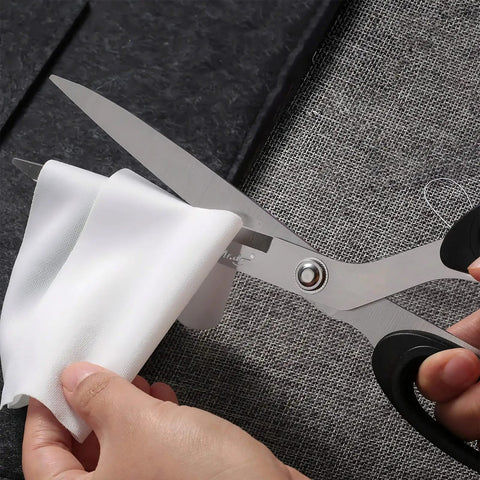 Heavy Duty 10 Inch Fabric Scissors All Purpose Cutting Shears For Fabric Leather And Denim Stainless Steel Blades Perfect For Tailor Office And Home Projects used cutting white fabric