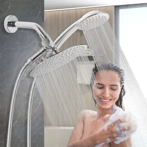 All Metal Shower Arm Diverter With Handheld Mount 3 Way G1 2 Valve For Handheld And Fixed Shower Heads, Chrome Bathroom Upgrade, Built To Last Rustproof Construction, Leak Free Universal Replacement Part