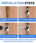 Installation steps for Sliding Door Keeper Zinc Alloy Silver, 2.36 x 0.55 Inches with Mounting Screws on wooden surface