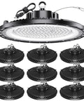 Killer Bright UFO High Bay Light 200W 5000K 30000LM 150LM Per Watt Equivalent To 800W MH HPS HID With Safe Rope And Plug