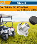 2 Pack Front Wheel Hub Assembly Kit For Club Car DS Golf Cart 1974 2003 Gas And Electric Replaces OEM 1011892 1011894