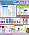 110 Hands On Science Experiments Kit For Kids A Super Fun Educational Chemistry And Physics Lab Set With Volcano Eruptions And Crystal Projects contents display