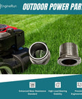 Pro Grade 2Pcs Flanged Bushings Compatible With Ariens Gravely Lawn Mower And Snowblower Tough Repair Oem Replacement 5500007 Spindle Deck Axle Components image showing two flanged bushings on a mower.