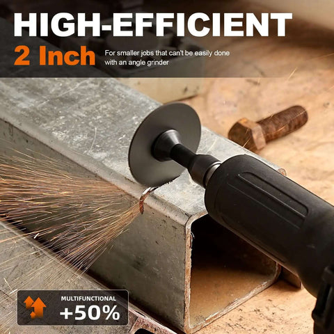 2 Inch Die Grinder Cut Off Wheels With Three Eighth Inch Arbor Mounting Mandrel Holder cutting metal with sparks