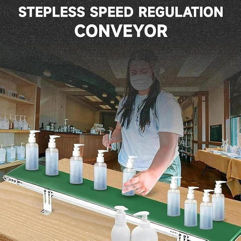 Compact Desktop Conveyor Belt With Digital Led Display, Automated Parcel Counter, Smooth As Grease Pvc Track, Easy Speed Controls, No Sweat Sorting Tool, Built Like A Tank For Warehouse Use