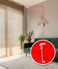 Top Notch Three Inch Valance Clips For Window Shades And Blinds With Slick Universal Bracket Setup Solid Grip Holders displayed in room.