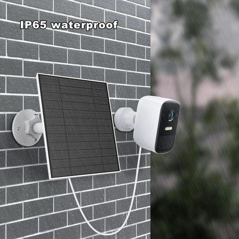 5W Solar Panel Charger For Eufy Outdoor Cameras Compatible With EufyCam 3 3C 2 2 Pro 2C 2C Pro E E20 E40 L20 L40 IP65 Waterproof