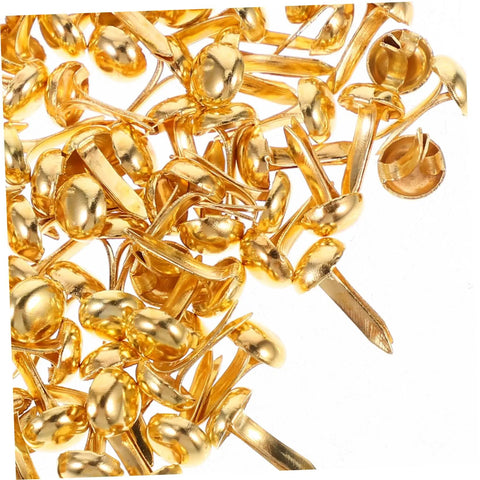 200 Pieces Metal Paper Fasteners Brads Set For Paper Crafts And Scrapbooking Decorative Clips Miniature For Wrapping Clamps