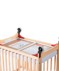 Evacuation Hardware Kit For Serenity Cribs Convert To Evacuation Crib With Metal 3 Point Gusset Plate Design Includes 4 Red Gusset Plates