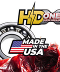Tough As Nails High Temp Bearing Grease For Tractors And Lawn Mowers with HD X-ONE logo, ball bearing, and Made in USA badge.