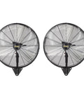 Beastly 24 Inch Wall Mounted High Velocity Industrial Fan With Wide Angle Oscillation, 6170 CFM, Heavy Duty, Two Pack