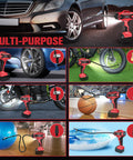 Cordless Tire Inflator With Digital Pressure Gauge, Lightning Fast 30L Per Minute Inflation, Milwaukee 18V Compatible