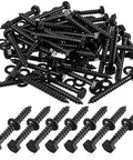 Heavy Duty Wood Lag Screws Set One Quarter Inch By Two Inch Hex Head Lag Bolts With Washers Fifty Counts Carbon Steel Black Zinc Plated