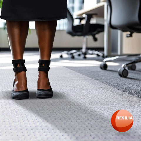Industrial Deep Pile Carpet Runner With Crosshatch Pattern Non Slip Protector Mat Waterproof Clear Vinyl Floor Covering in office