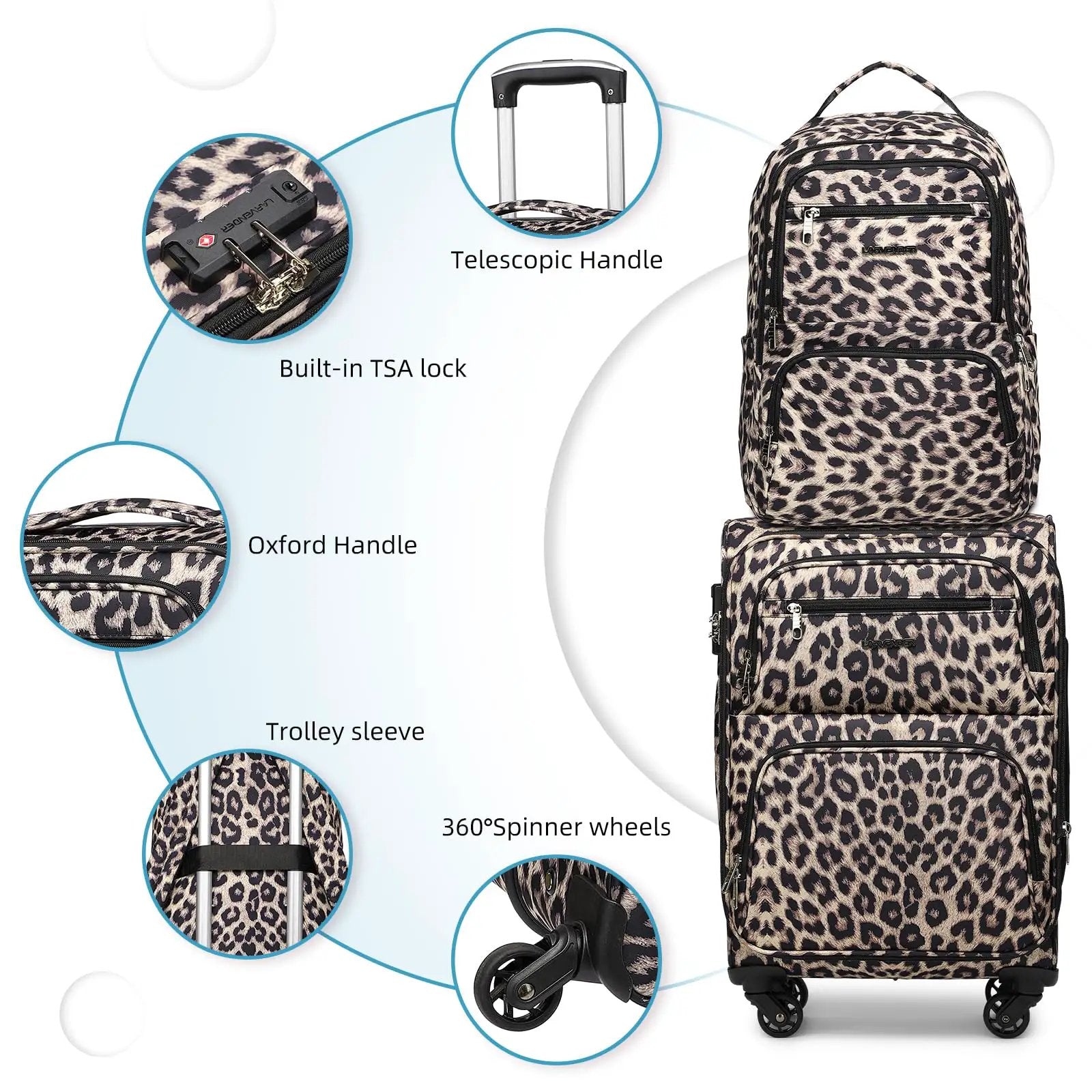 Expandable Softside 4-Piece Luggage Set - Trendy & Durable ✓