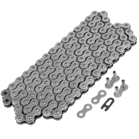 Yamaha TT R125 TTR125E Drive Chain And Sprockets Kit For 2002 2003 2004 2005 2010 428 Pitch 136 Links Steel Without O Ring