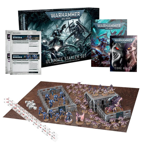 Ultimate Starter Set For 40K Warhammer With Miniatures Battle Mat Quick Rules Dice And Tools To Kick Off Your First Warhammer 40K Battle
