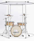 3 Pack 48 Inch Clear Acrylic Hinges For 1/4 Inch Drum Shield Panels Featuring Tooth In Groove Mechanical Lock Pinless Design That Snaps Right In With Zero Drilling Or Glue And Delivers A Straight Up Easy Setup
