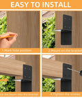 4 Piece Joist Anchor Connectors For 4x4 And 4x6 Wood Posts Heavy Duty Carbon Steel Mounting Brackets installation steps
