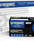 Royal Blue Nitrile Industrial Gloves 6 Mil Latex Free Raised Diamond Texture Medium Disposable Case Of 1000 box