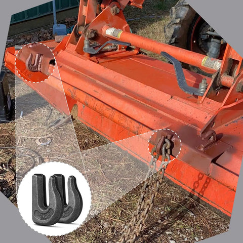 Heavy Duty 3/8 Inch Weld On Chain Hooks G70 Rated Grab Hooks For Chain Pulling And Lifting Weldable on tractor