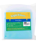 Fluorescent Light Diffuser Covers Set Of 8 For Classrooms And Offices With Flame Retardant Fabric In Tranquil Blue packaging