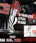 Cordless Metal Shear Tool Only For Pros, 18V Max Brushless Sheet Metal Cutter with 360 Degree Rotating Head, cutting stainless steel