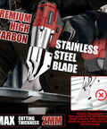 Brushless Cordless Metal Shears With 360 Degree Pivoting Head High Torque Cutting Tool compatible with Milwaukee 18v batteries, cutting stainless steel