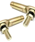 Heavy Duty Switch Tie Rod End Set For Lawn And Garden Tractors Beefed Up Crimp Design 50 Percent Stronger Zinc Yellow Coating For Rust Protection Precise Machined Fit Compatible With X300 X304 X310 X324 X360 X370 X530 X580 X590, pair