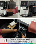 Double Cup Barista Style Home Fully Automatic Coffee Machine With 36 Drink Presets And Touchscreen Controls for easy maintenance